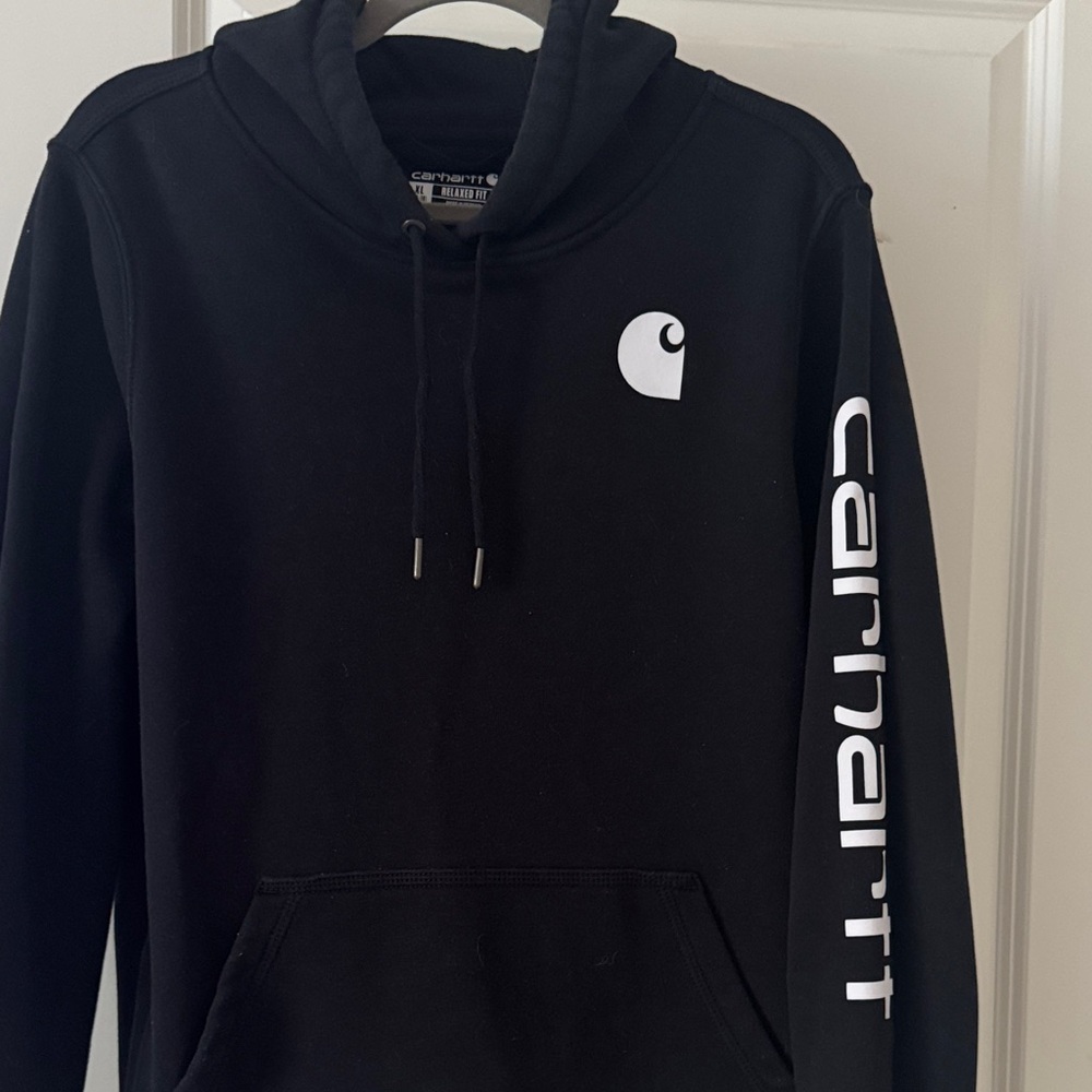 Carhartt Men's Black Sweatshirt with Logo